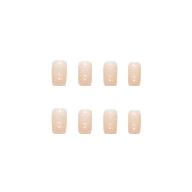 Nude Sweet Square Nails