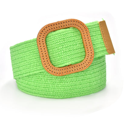 Pin buckle elastic versatile woven belt