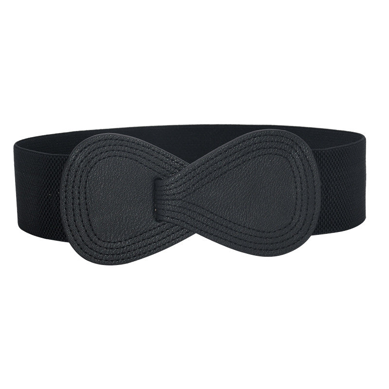 Bow elastic belt ladies