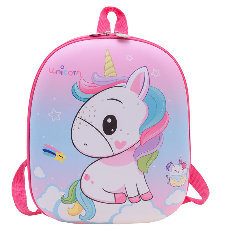 Eggshell kindergarten baby pony schoolbag