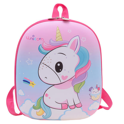 Eggshell kindergarten baby pony schoolbag