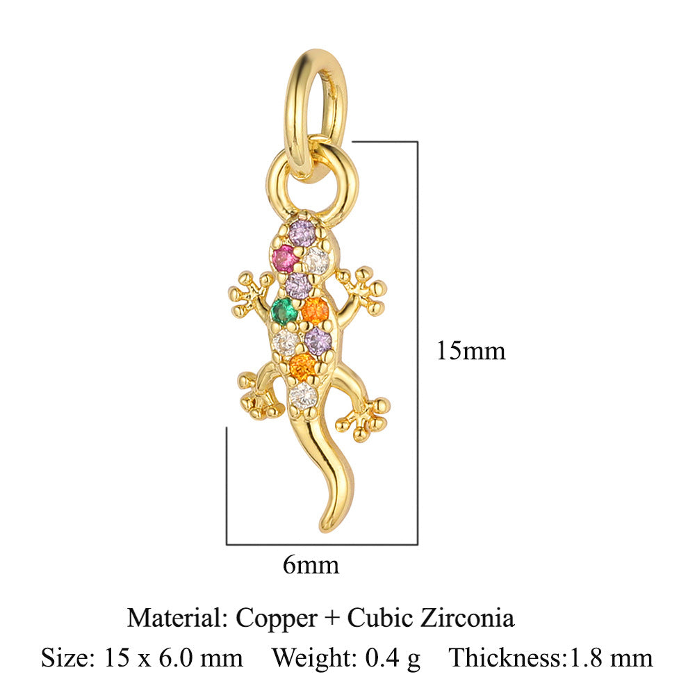 Butterfly Bee Elephant Copper Zircon Pendant