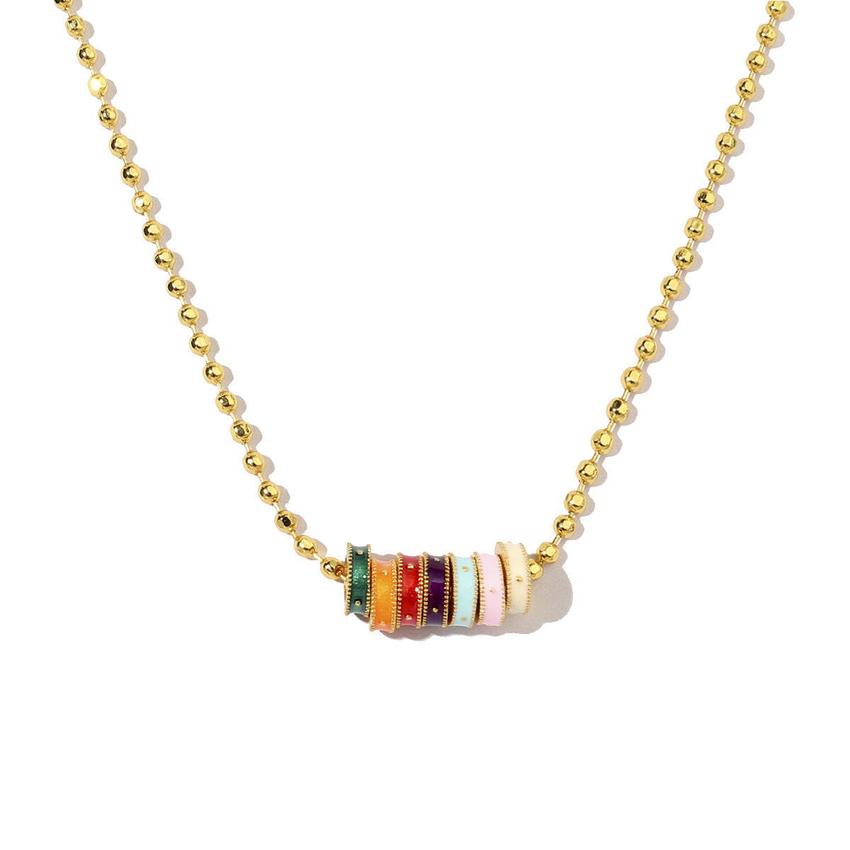 Plated 24K real gold star elephant sand gold necklace
