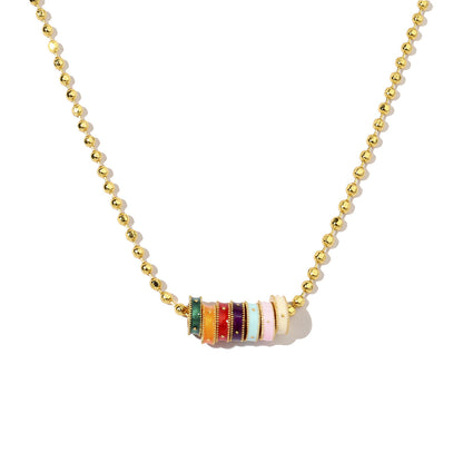 Plated 24K real gold star elephant sand gold necklace