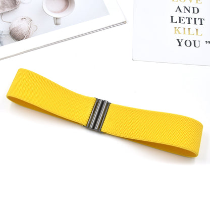 Red elastic waist seal wide belt