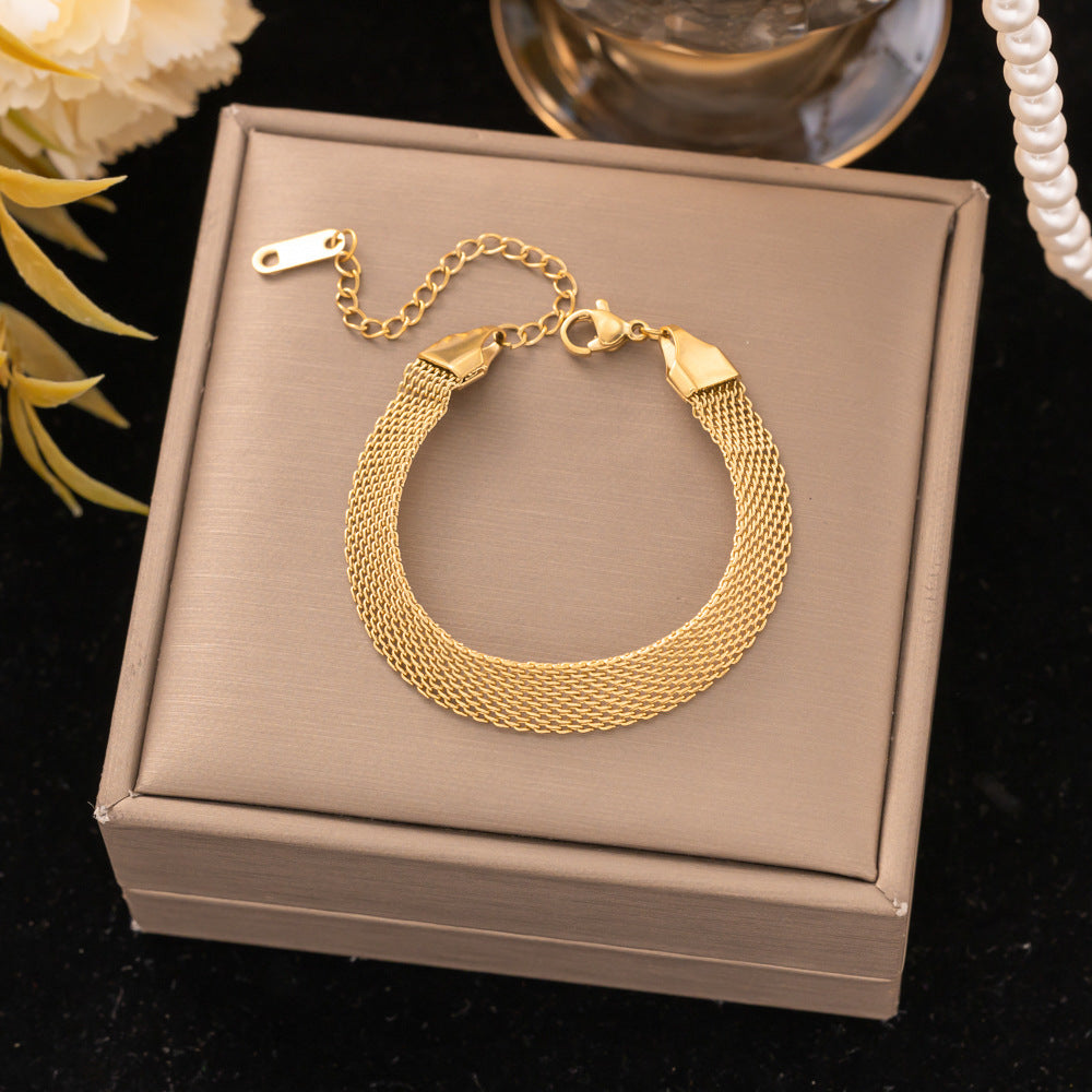 18K Gold Titanium Steel Bracelet