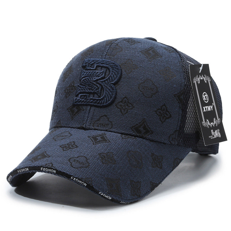 Gorra de malla versátil con protección solar y diseño de pico de pato 