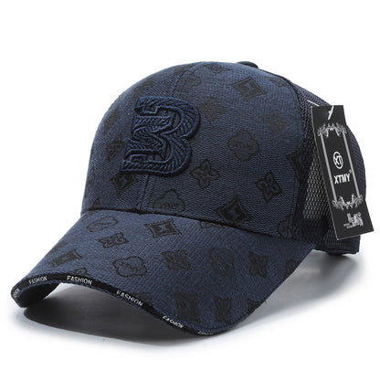 Gorra de malla versátil con protección solar y diseño de pico de pato 