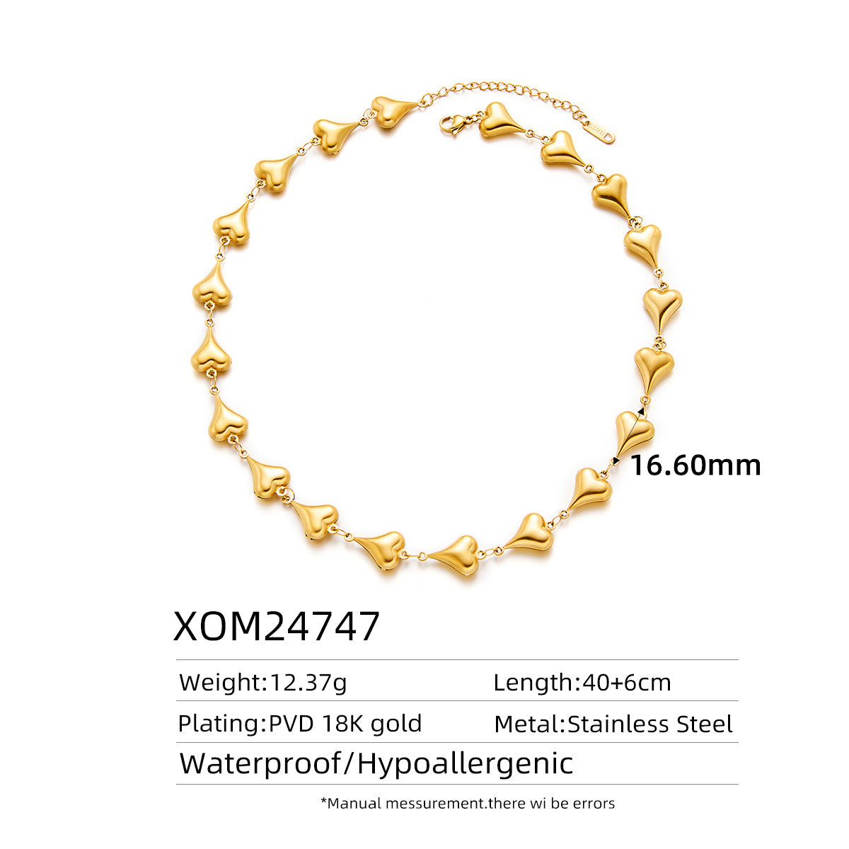 18K Gold Titanium Steel Retro 3D Oil-Pressed Necklace — Fade-Resistant