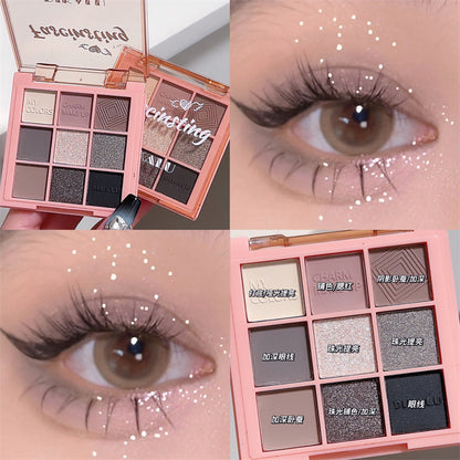 Transparent Nine-Color Acrylic Eyeshadow Palette