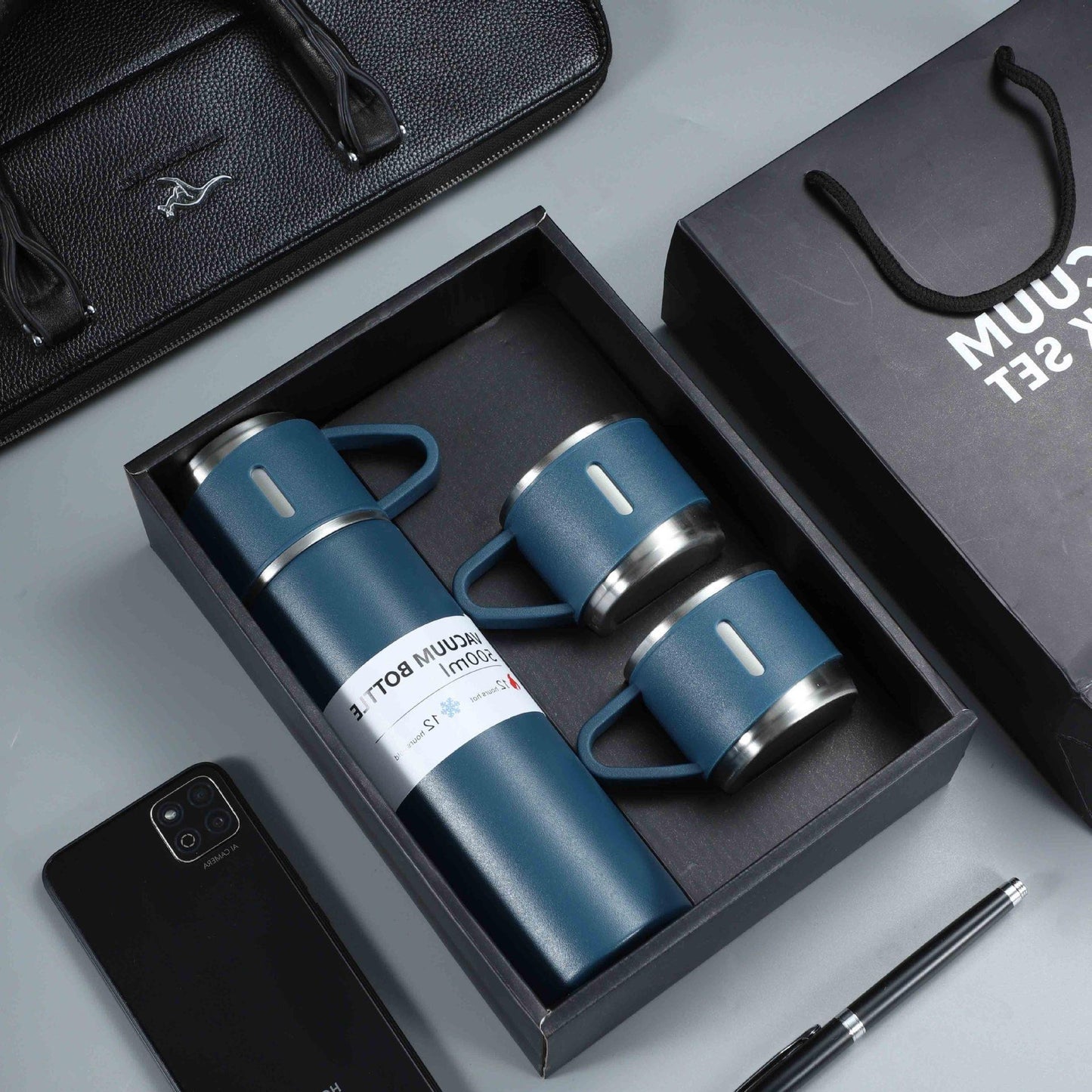 Gift Mug Gift Box Set One Mug with Three Lids