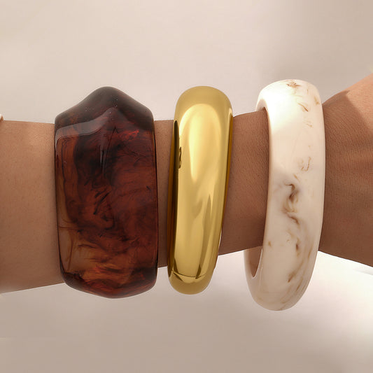 Acrylic Irregular Resin Bracelet