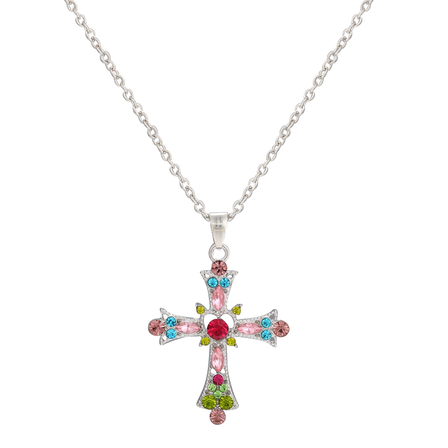 Cross Pendant Necklace Set