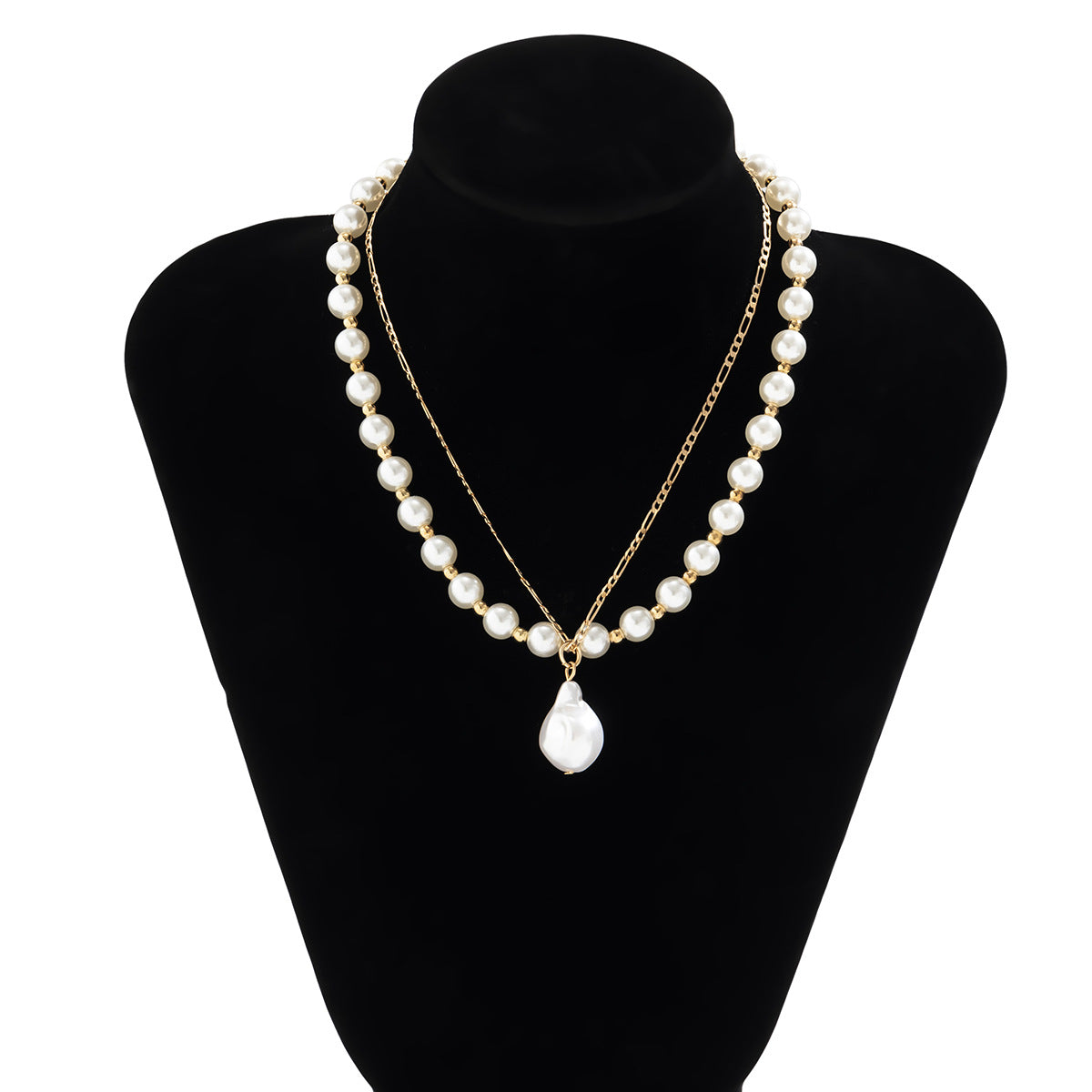Versatile Beaded Pearl Multi-layer Necklace