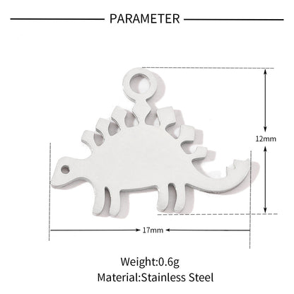 20 pcs/pack frog elephant bat titanium steel DIY pendant