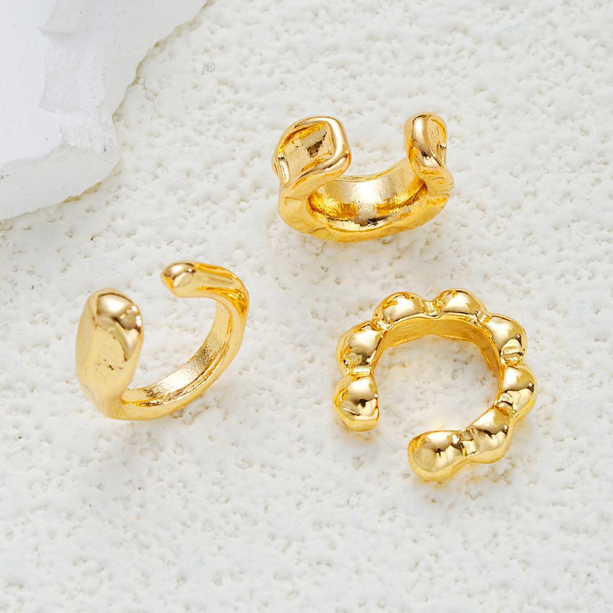 C-Shaped Rhinestone Ear Cuff