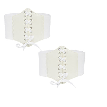 Elastic waist width belt