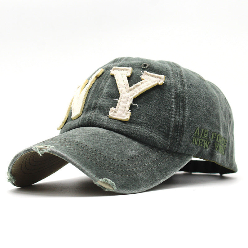 Gorra de béisbol lavada en primavera 