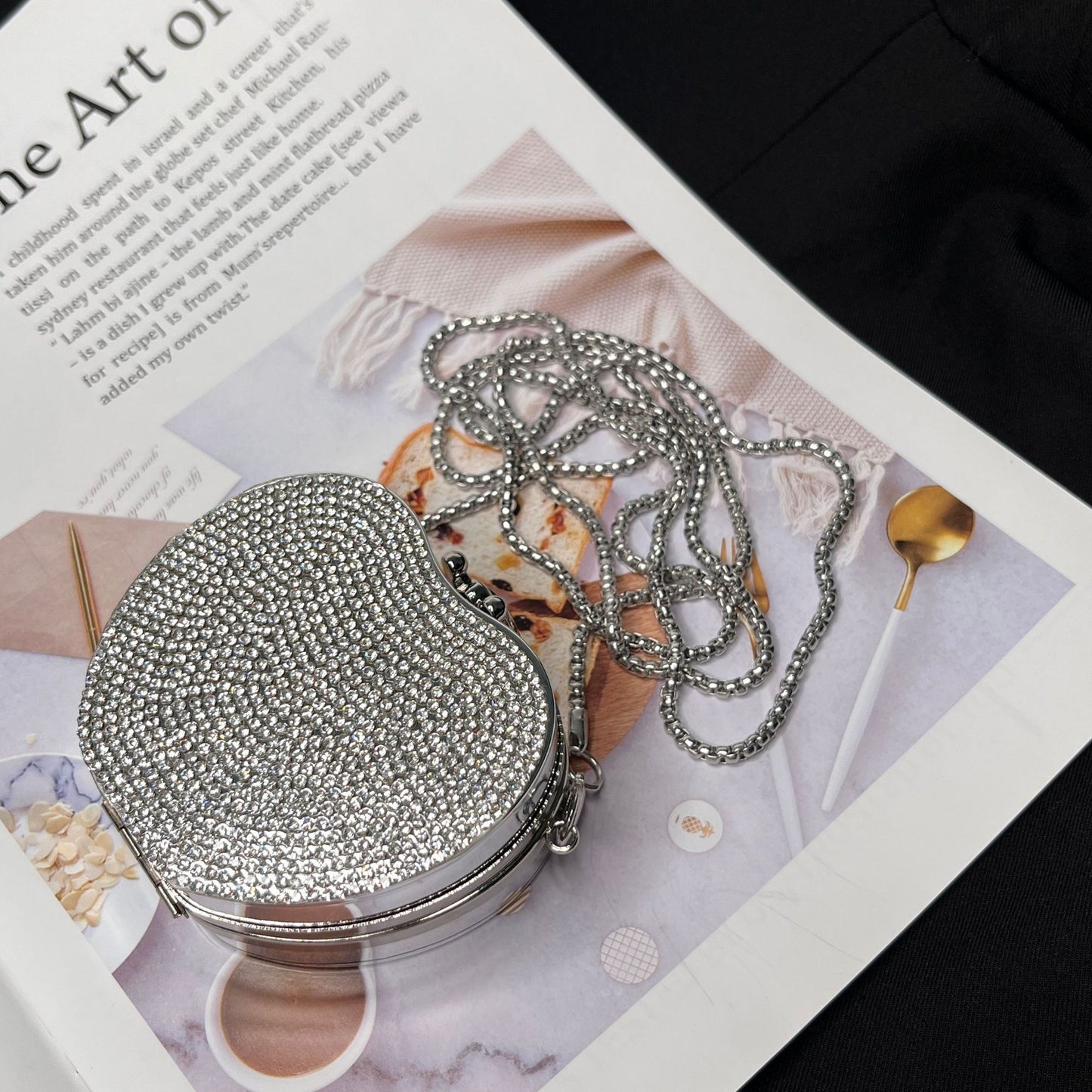 Full diamond acrylic round cake small bag