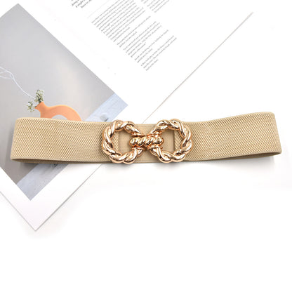 Elastic belt women's wide waist seal simple wholesale