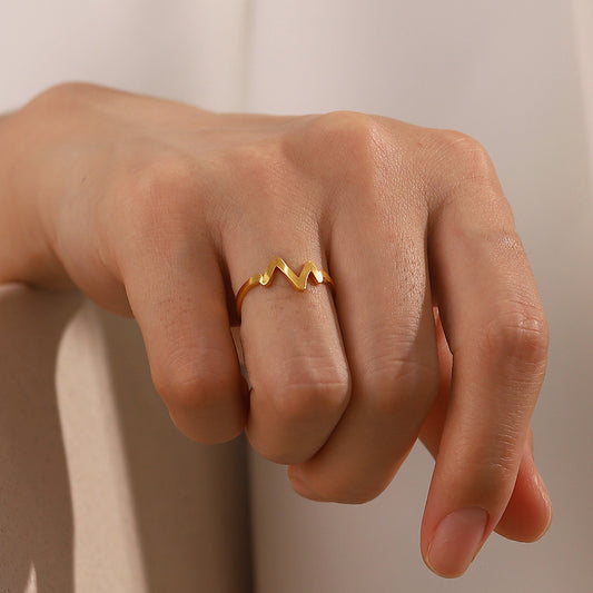 Open heart ring