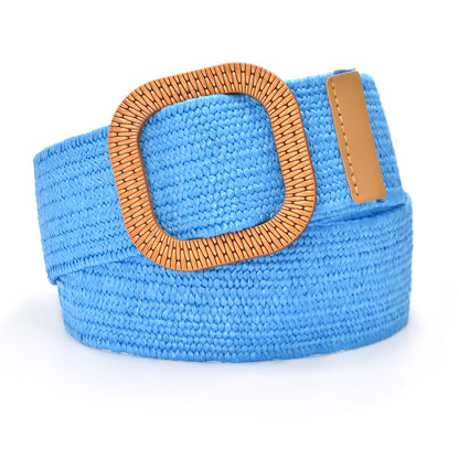 Pin buckle elastic versatile woven belt