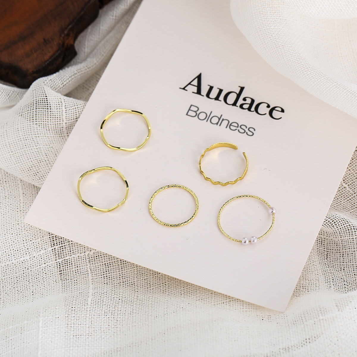 5-Piece Minimalist Ring Set