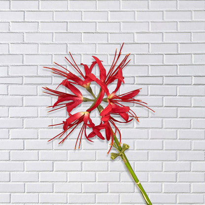 flores artificiales rojas 