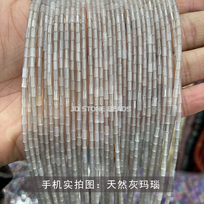 2X4mm agate round tube beads loose beads