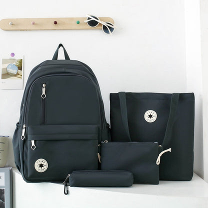 Four-piece backpack, wear-resistant and waterproof