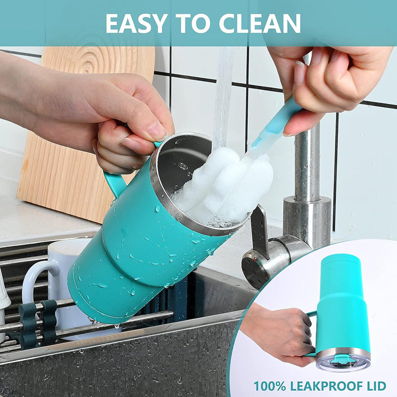 20Oz Stainless Steel Double Layer Vacuum Handle Cup