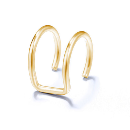 Double layer U-shaped non-pierced ear clip wholesale
