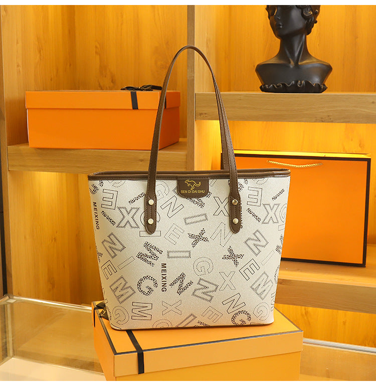 Fashion Printed Portable Tote Bag Large Capacity