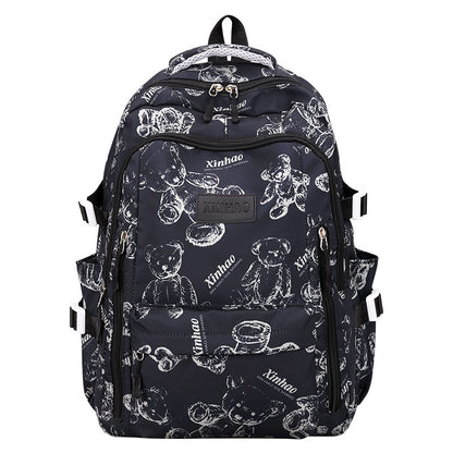 Simple travel computer backpack schoolbag