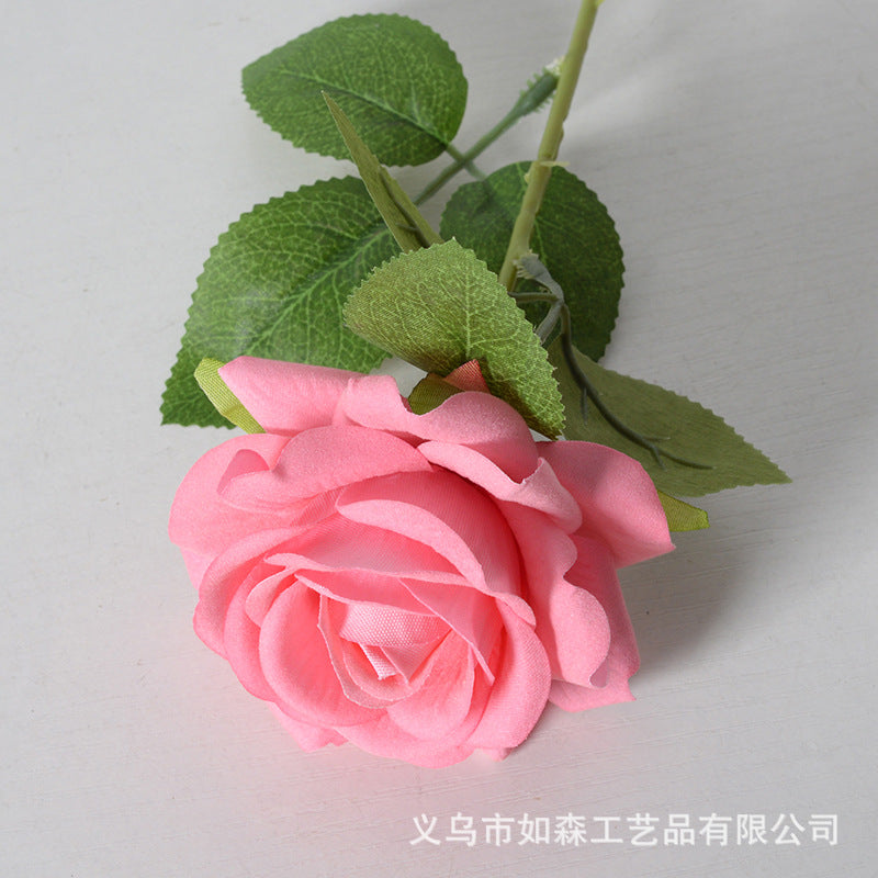 Simulation velvet rose corner rose flower