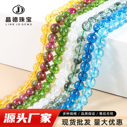 Green ghost crystal loose beads DIY