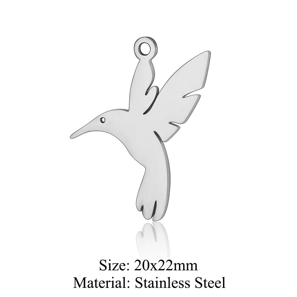 5 pcs/bag wings butterfly titanium steel pendant moth DIY