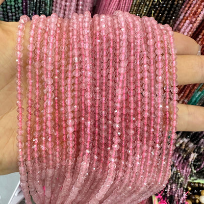 Gradient faceted beads natural stone faceted beads round beads