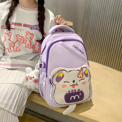 Cute cartoon student school bag large capacity backpack