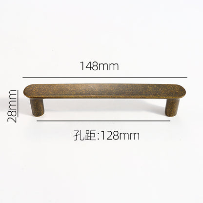 Anti-collision curved cabinet door handle