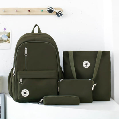 Four-piece backpack, wear-resistant and waterproof