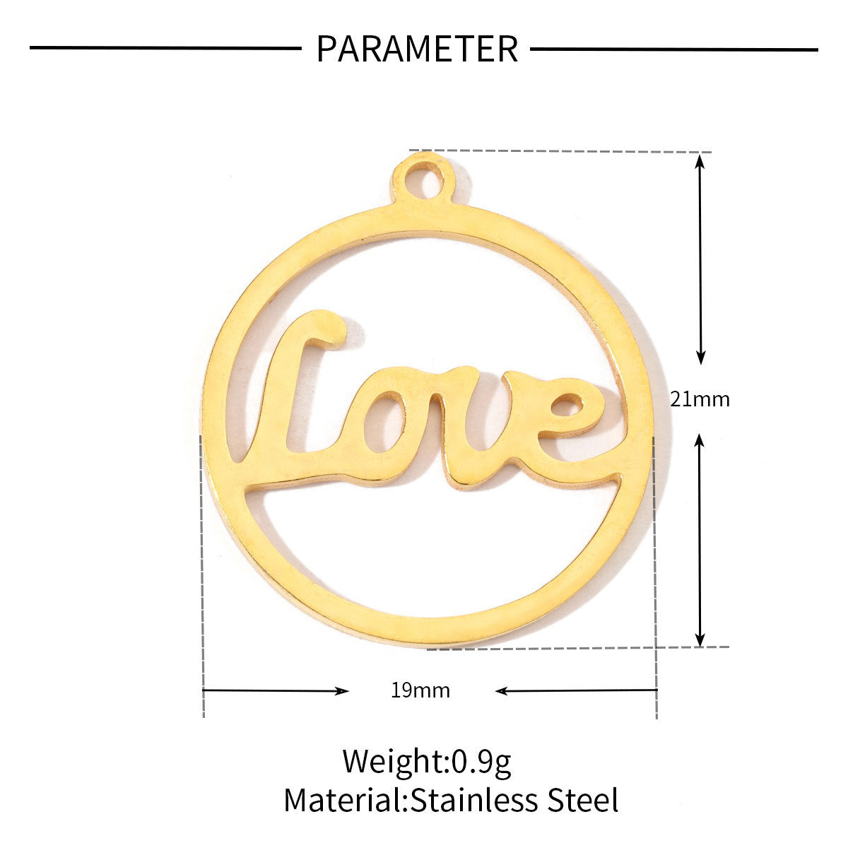 20 pcs/bag Flower Mountain Crown Titanium Steel Pendant