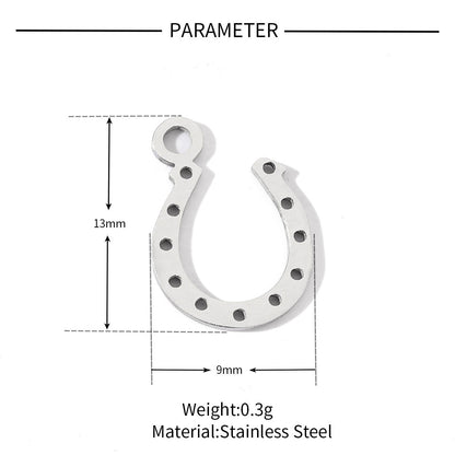 20 pcs/pack Clover hand key Titanium steel DIY pendant