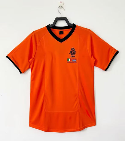 2000 Netherlands Home 10 Bergkamp Short Sleeve Jersey