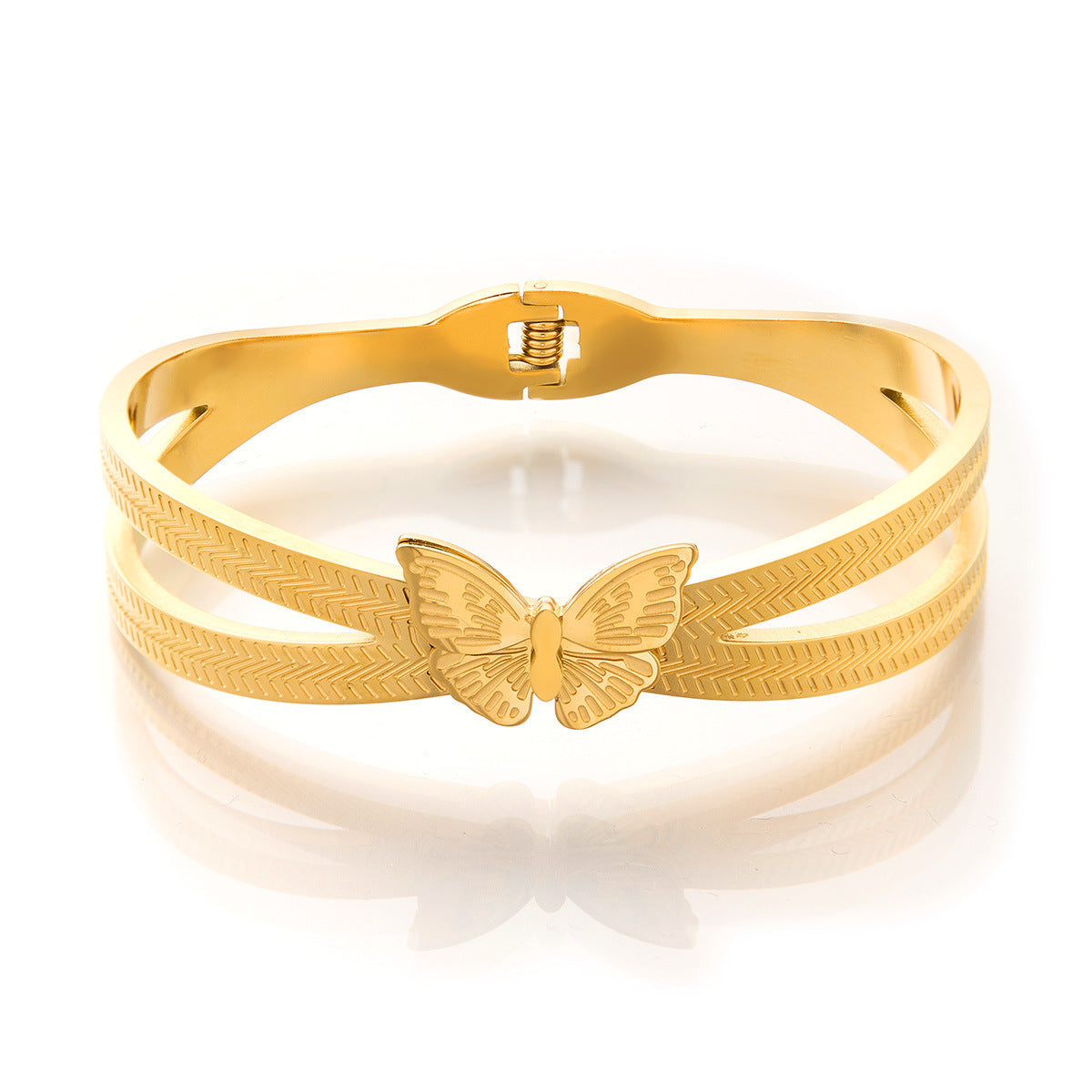 Butterfly Titanium Steel Bracelet