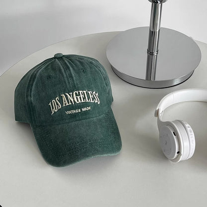 Gorra de béisbol gris retro 