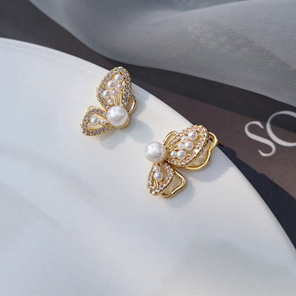 Butterfly diamond stud earrings wholesale