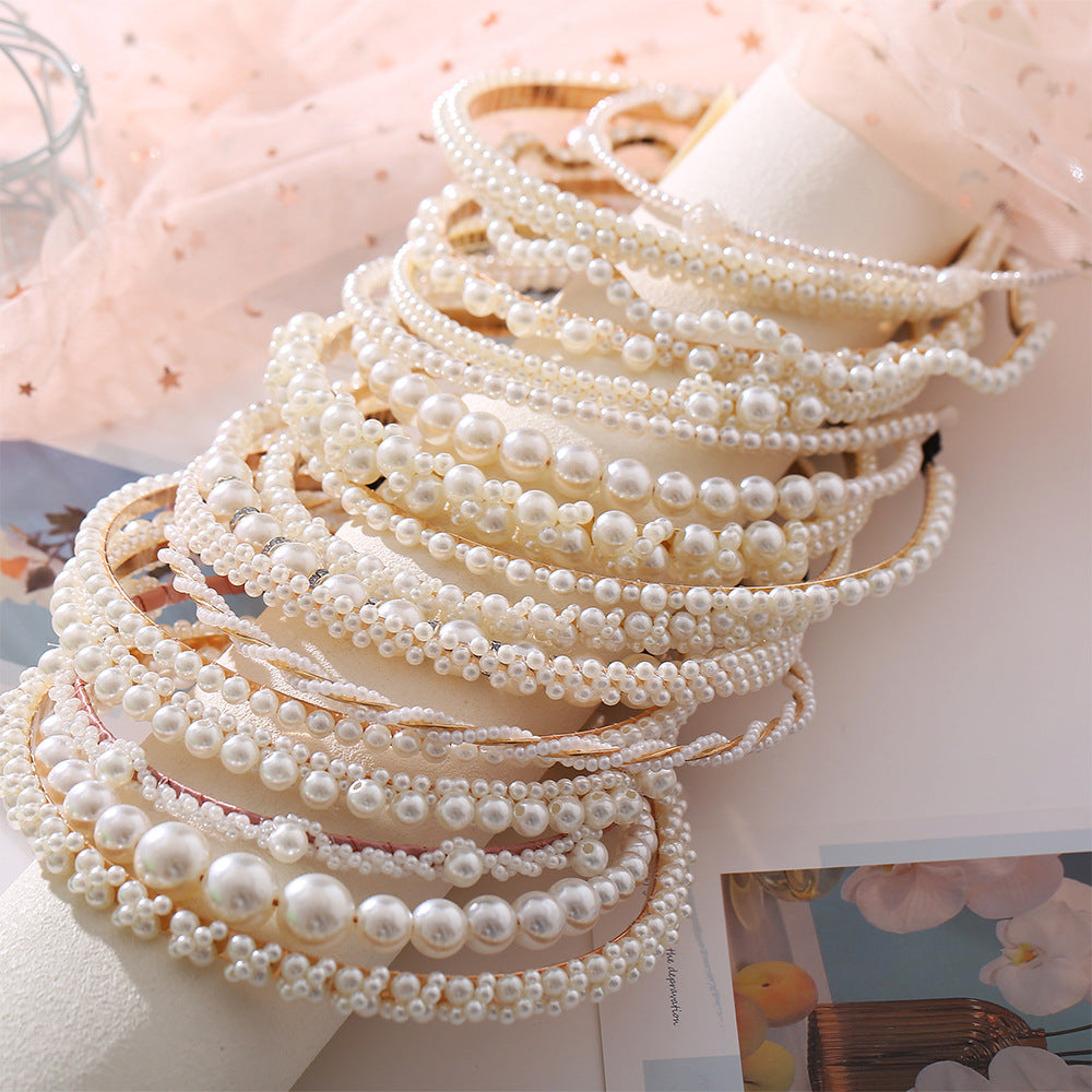 Wave Pearl Headband for Women
