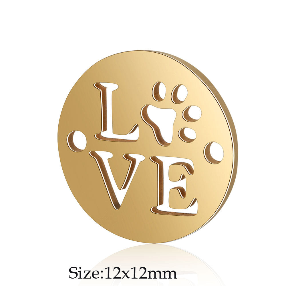 5 pcs/titanium steel jewelry connecting accessories