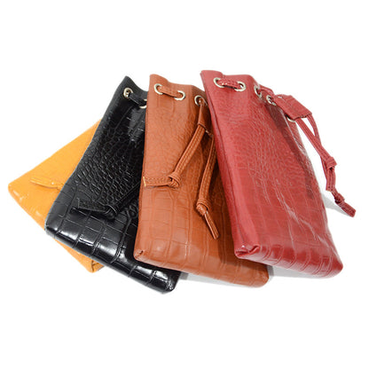 Crocodile pattern decorative purse belt